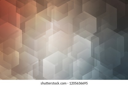 Light Blue, Yellow vector background with hexagons. Colorful hexagons on white backdrop. New design for website's poster, banner.