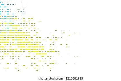 Light Blue, Yellow vector background with straight lines. Decorative shining illustration with lines on abstract template. The pattern can be used as ads, poster, banner for commercial.