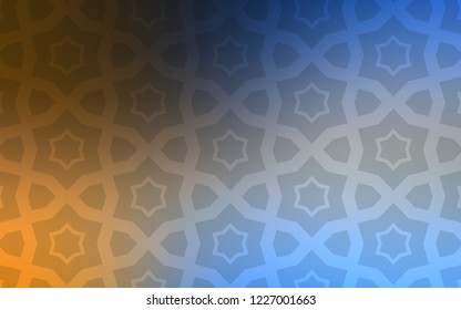 Light Blue, Yellow vector background with colored stars. Shining colored illustration with stars. Pattern for websites, landing pages.