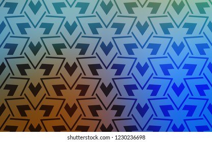 Light Blue, Yellow vector background with triangles, lines. Beautiful illustration with triangles in nature style. Pattern for websites.