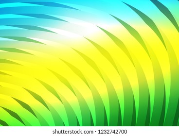 Light Blue, Yellow vector background with straight lines. Lines on blurred abstract background with gradient. The pattern can be used as ads, poster, banner for commercial.