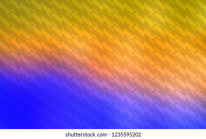 Light Blue, Yellow vector background with straight lines. Blurred decorative design in simple style with lines. Pattern for ads, posters, banners.