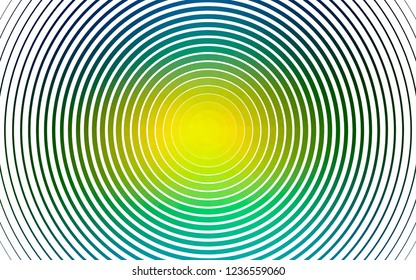 Light Blue, Yellow vector background with bubbles. Abstract illustration with colored bubbles in nature style. Pattern for ads, booklets.
