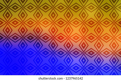 Light Blue, Yellow vector background with rectangles. Glitter abstract illustration with rectangular shapes. Best design for your ad, poster, banner.