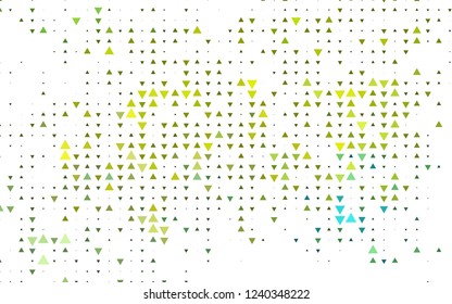 Light Blue, Yellow vector background with triangles. Decorative design in abstract style with triangles. Pattern can be used for websites.