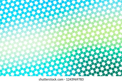 Light Blue, Yellow vector background with bubbles. Beautiful colored illustration with blurred circles in nature style. Pattern for ads, booklets.