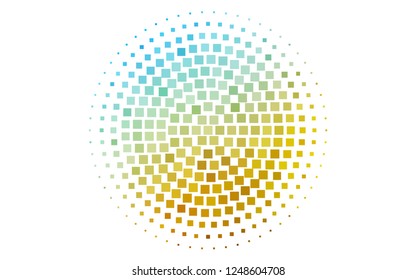 Light Blue, Yellow vector background with rectangles. Beautiful illustration with rectangles and squares. Best design for your ad, poster, banner.