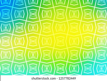Light Blue, Yellow vector background with straight lines. Glitter abstract illustration with colored sticks. Pattern for business booklets, leaflets.
