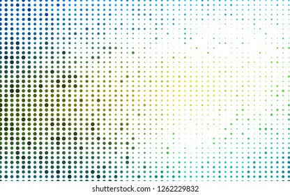 Light Blue, Yellow vector background with bubbles. Illustration with set of shining colorful abstract circles. Pattern of water, rain drops.