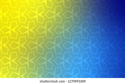 Light Blue, Yellow vector background with rectangles. Illustration with set of colorful rectangles. Pattern for commercials.