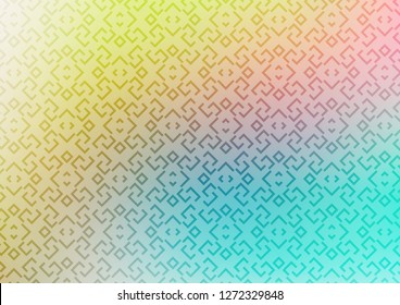 Light Blue, Yellow vector background with straight lines. Glitter abstract illustration with colored sticks. Smart design for your business advert.