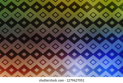 Light Blue, Yellow vector background with rectangles. Abstract gradient illustration with rectangles. Pattern for busines ad, booklets, leaflets