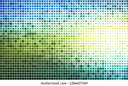 Light Blue, Yellow vector background with rectangles. Abstract gradient illustration with rectangles. Pattern can be used for websites.