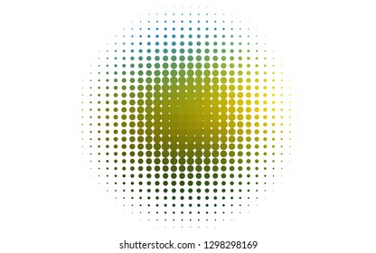 Light Blue, Yellow vector background with bubbles. Blurred decorative design in abstract style with bubbles. Pattern for ads, leaflets.