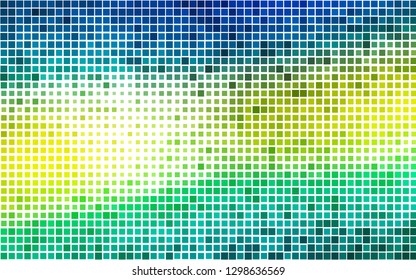 Light Blue, Yellow vector background with rectangles. Beautiful illustration with rectangles and squares. Pattern for commercials.