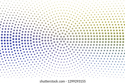 Light Blue, Yellow vector  background with bubbles. Blurred bubbles on abstract background with colorful gradient. Pattern for futuristic ad, booklets.