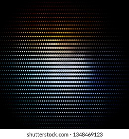Light Blue, Yellow vector background with circles. Illustration with set of shining colorful abstract spheres. Design for posters, banners.
