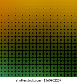 Light Blue, Yellow vector background with circles. Illustration with set of shining colorful abstract spheres. Design for posters, banners.