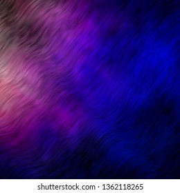 Light Blue, Yellow vector background with lines. Abstract illustration with gradient bows. Best design for your posters, banners.