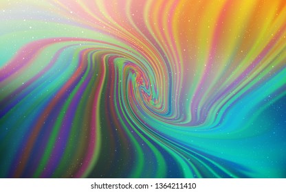 Light Blue, Yellow vector background with astronomical stars. Shining illustration with sky stars on abstract template. Smart design for your business advert.
