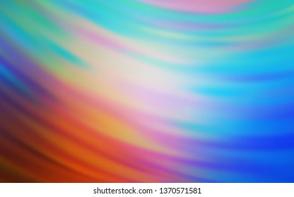 Light Blue, Yellow vector background with bent lines. Colorful illustration in abstract style with gradient. New composition for your brand book.