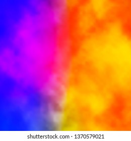 Light Blue, Yellow vector background with clouds. Abstract colorful clouds on gradient illustration. Template for websites.
