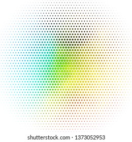 Light Blue, Yellow vector background with circles. Illustration with set of shining colorful abstract spheres. Pattern for business ads.