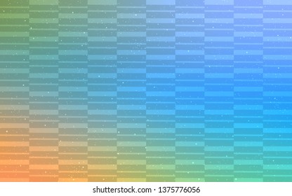Light Blue, Yellow vector background with straight lines. Shining colored illustration with sharp stripes. Template for your beautiful backgrounds.