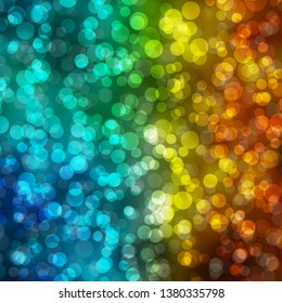 Light Blue, Yellow vector background with circles. Colorful illustration with gradient dots in nature style. Pattern for wallpapers, curtains.