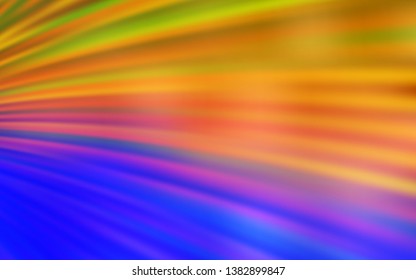 Light Blue, Yellow vector background with wry lines. An elegant bright illustration with gradient. Abstract design for your web site.
