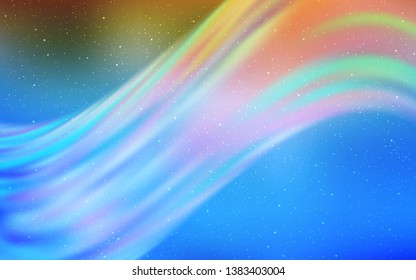 Light Blue, Yellow vector background with astronomical stars. Modern abstract illustration with Big Dipper stars. Pattern for astronomy websites.