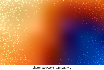Light Blue, Yellow vector background with astronomical stars. Modern abstract illustration with Big Dipper stars. Template for cosmic backgrounds.