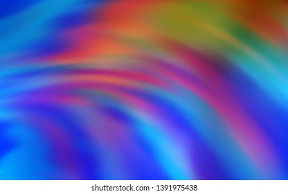 Light Blue, Yellow vector background with curved lines. Colorful illustration in abstract style with gradient. The best colorful design for your business.