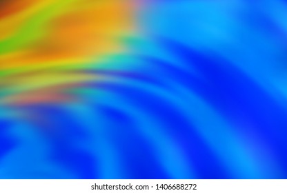 Light Blue, Yellow vector background with wry lines. A completely new colorful illustration in simple style. New composition for your brand book.