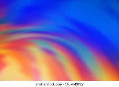 Light Blue, Yellow vector background with wry lines. Shining colorful illustration in simple style. Pattern for your business design.