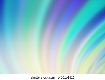 Light Blue, Yellow vector background with lava shapes. Brand new colored illustration in marble style with gradient. New composition for your brand book.