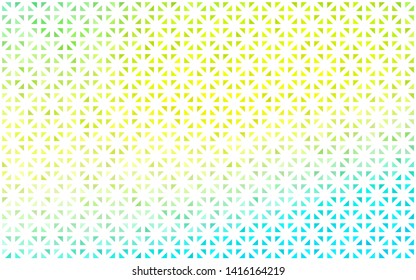 Light Blue, Yellow vector background with triangles. Glitter abstract illustration with triangular shapes. Pattern for busines ad, booklets, leaflets