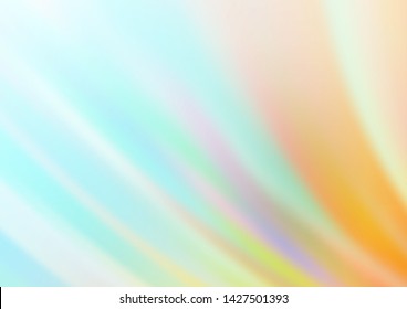 Light Blue, Yellow vector background with liquid shapes. Shining crooked illustration in marble style. A new texture for your  ad, booklets, leaflets.