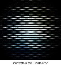 Light Blue, Yellow vector background with circles. Illustration with set of shining colorful abstract spheres. Design for posters, banners.