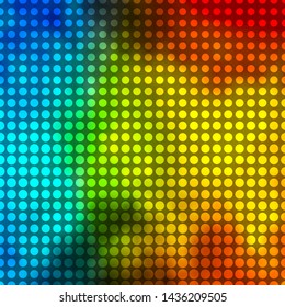 Light Blue, Yellow vector background with circles. Abstract decorative design in gradient style with bubbles. Pattern for websites, landing pages.