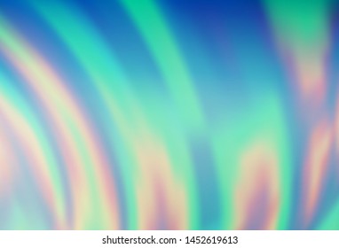 Light Blue, Yellow vector background with curved circles. Creative geometric illustration in marble style with gradient. Marble design for your web site.