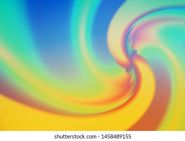 Light Blue, Yellow vector background with bent lines. Modern gradient abstract illustration with bandy lines. A new texture for your  ad, booklets, leaflets.