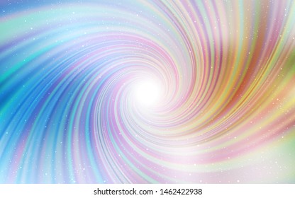 Light Blue, Yellow vector background with galaxy stars. Space stars on blurred abstract background with gradient. Pattern for astrology websites.