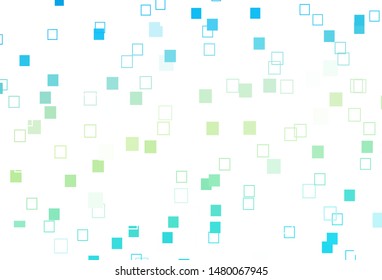 Light Blue, Yellow vector background with rectangles. Abstract gradient illustration with rectangles. Smart design for your business advert.