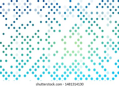 Light Blue, Yellow vector background with bubbles. Glitter abstract illustration with blurred drops of rain. Design for posters, banners.