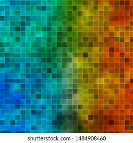 Light Blue, Yellow vector background in polygonal style. Rectangles with colorful gradient on abstract background. Pattern for busines booklets, leaflets