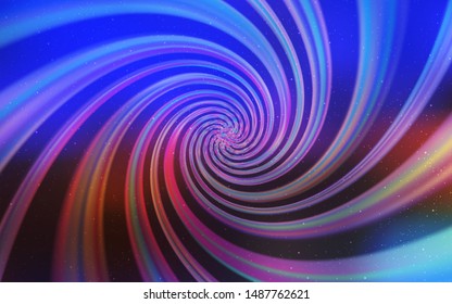 Light Blue, Yellow vector background with astronomical stars. Shining colored illustration with bright astronomical stars. Pattern for astronomy websites.