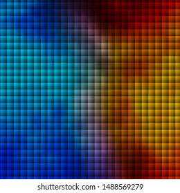 Light Blue, Yellow vector background in polygonal style. Rectangles with colorful gradient on abstract background. Best design for your ad, poster, banner.
