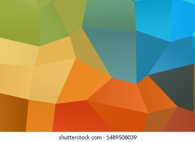 Light Blue, Yellow vector background in polygonal style. Modern abstract illustration with colorful rectangles. Smart design for your business advert.
