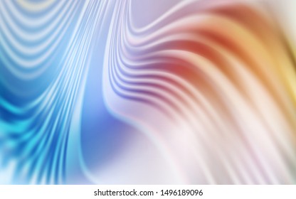 Light Blue, Yellow vector background with curved lines. Brand new colorful illustration in simple style. Template for cell phone screens.